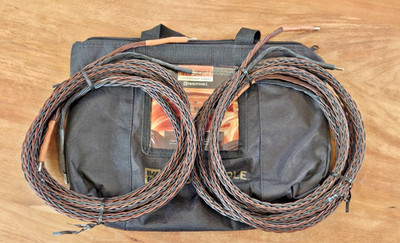 Kimber Kable 8PR Speaker Cables 8 ft Pair   Storage Bag (retail $426)