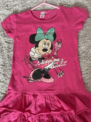 t-shirt 110 mädchen C&A Minnie Mouse Pink
