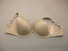 NWT 40F Thirdlove Womens Beige Lined Underwired Back Closure Demi TShirt Bra 10P