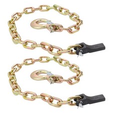 2 Pack Grade 80 Trailer Safety Chain 516in 35in 21000lbs With Chain Link