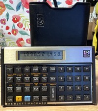 Vintage Hewlett Packard HP 12C Financial Calculator Tested Working Original Case