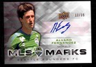 2012 Upper Deck MLS Marks auto Alvaro Fernandez 11/35! Seattle Sounders