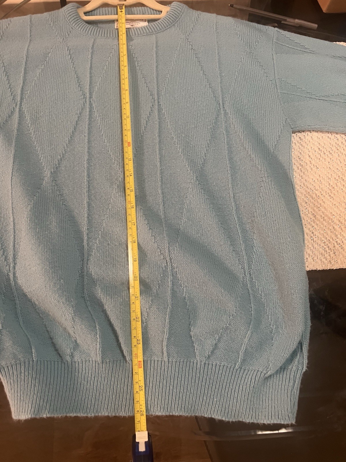 VTG Christian Dior Orlon Acrylic Pullover Woman’s Sweater RN 14321 Blue Sz M thumbnail 8