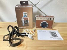 Fujifilm Instax Mini Evo Instant Camera Brown Excellent Condition From Japan