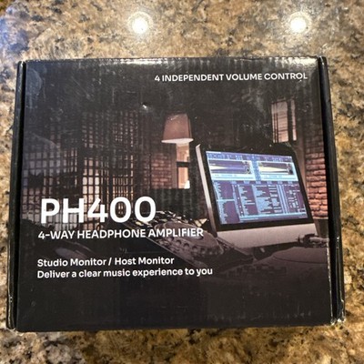 Broken Parts PH400 4-Channel Headphone Amp 8 Output Ports 3.5mm 6.35mm Jacks