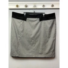 Steve Harvey Celebrity Edition Skirt Womens 24W Gray Black Career