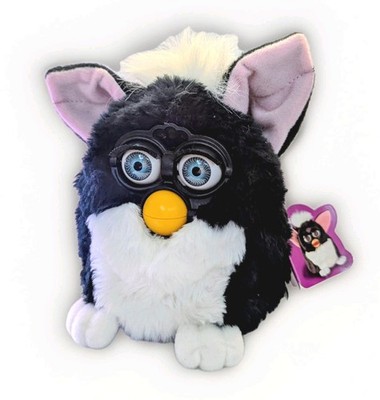 Original 1998 Tiger Electronics Tuxedo Black Furby In Original Box with Manual