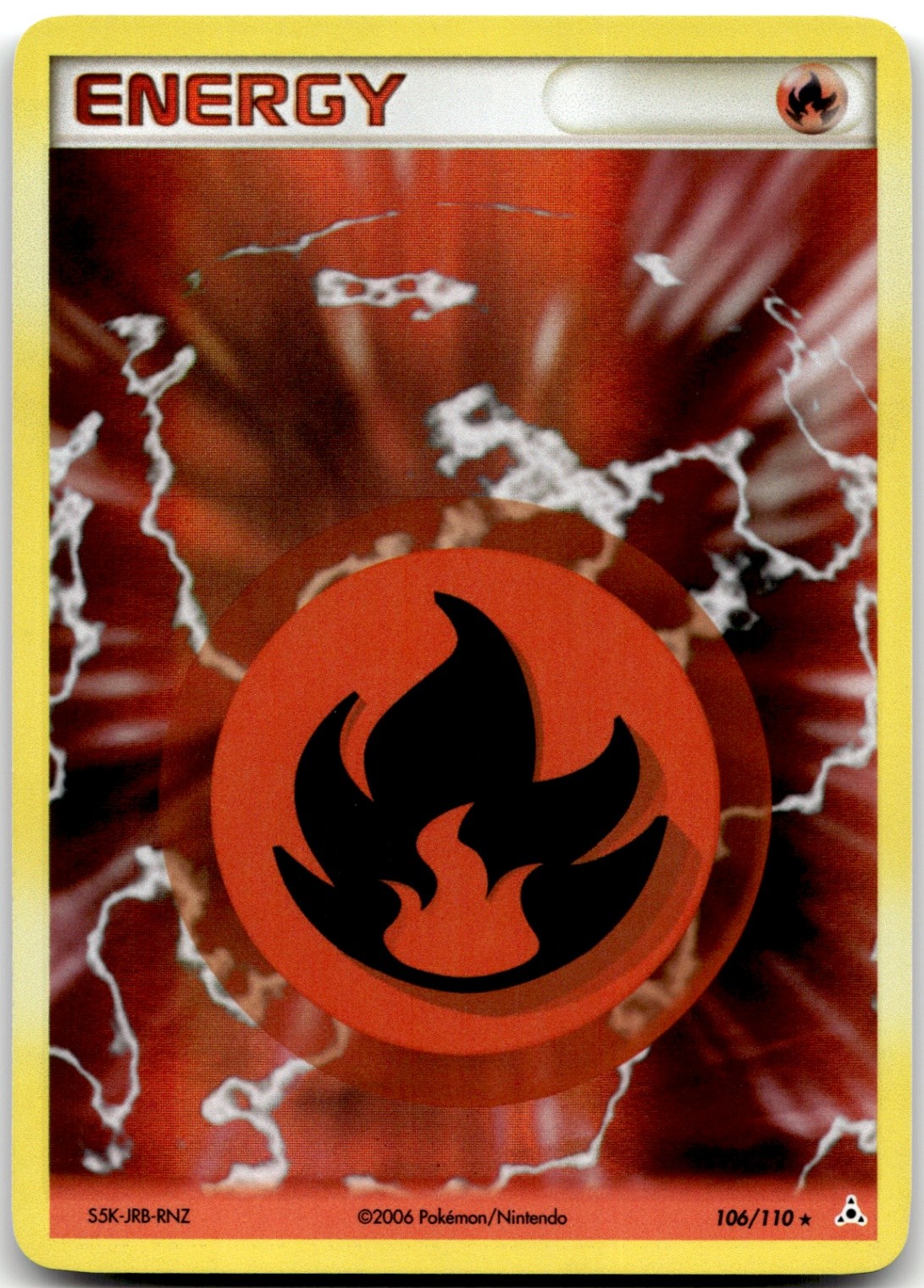 Fire Energy 106/110 Holo Holon Phantoms Pokemon Card NM