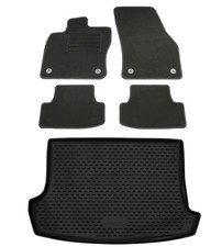 Fußmatten Kofferraumwanne für VW T-Roc 2017- im Set Automatten Auslage