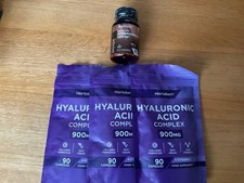 Horbaach Hyaluronic Acid 900mg Three Packs Plus Free WeightWorld Ashwagandha 180