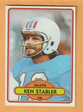 Ken Stabler Houston Oilers 1980 Topps #65 HOF Alabama Crimson Tide