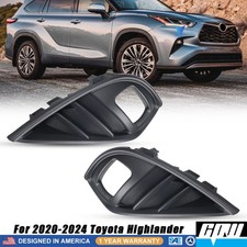 Pairs Of Fog Light Covers Fog Light Bezel For 2020-2024 Toyota Highlander