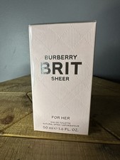 Burberry Brit Sheer for Her 1.6 Oz EDT Spray perfume for Women New in Box SEALED