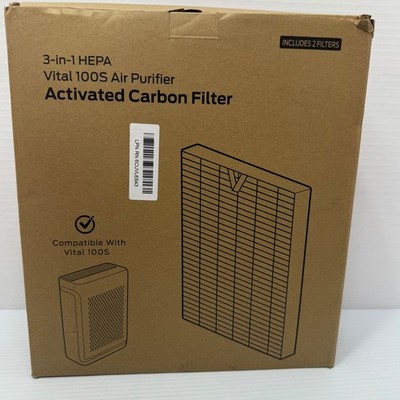 Vital 100S 3-in-1 HEPA & Activated Carbon Replacement Filter   2-Pack Open Box