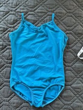 Revolution Gymnastics-dance Leotard Blue Color Size M Child Double Layered