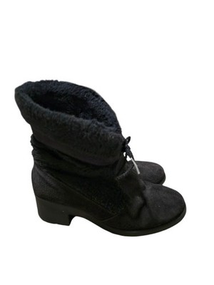Vintage Yodelers  Women\'s Chukka Black Suede Teddy Bear Fleece Boots USA Size 7 Vintage Yodelers Women main image 2
