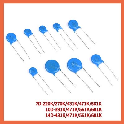 Varistoren Metalloxid Varistor MOV±10% Werte 220K to 681K 22V - 680V 7D/10D/14D