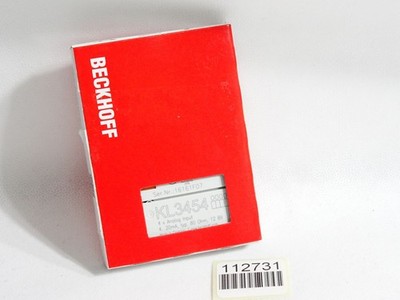 Beckhoff KL3454 0000 Analog Input Terminal / New Original Packaging Sealed