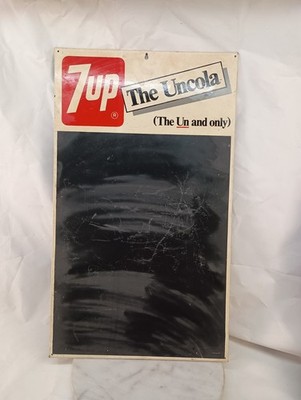 Vintage 7up The Uncola Menu Chalkboard Sign The UN and Only