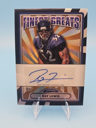Ray Lewis #FG-RL 2024 Topps Finest Greats Autograph card