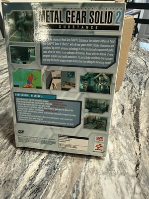 Metal Gear Solid 2 Substance PC 2003 DVD-ROM Konami Pre-Owned