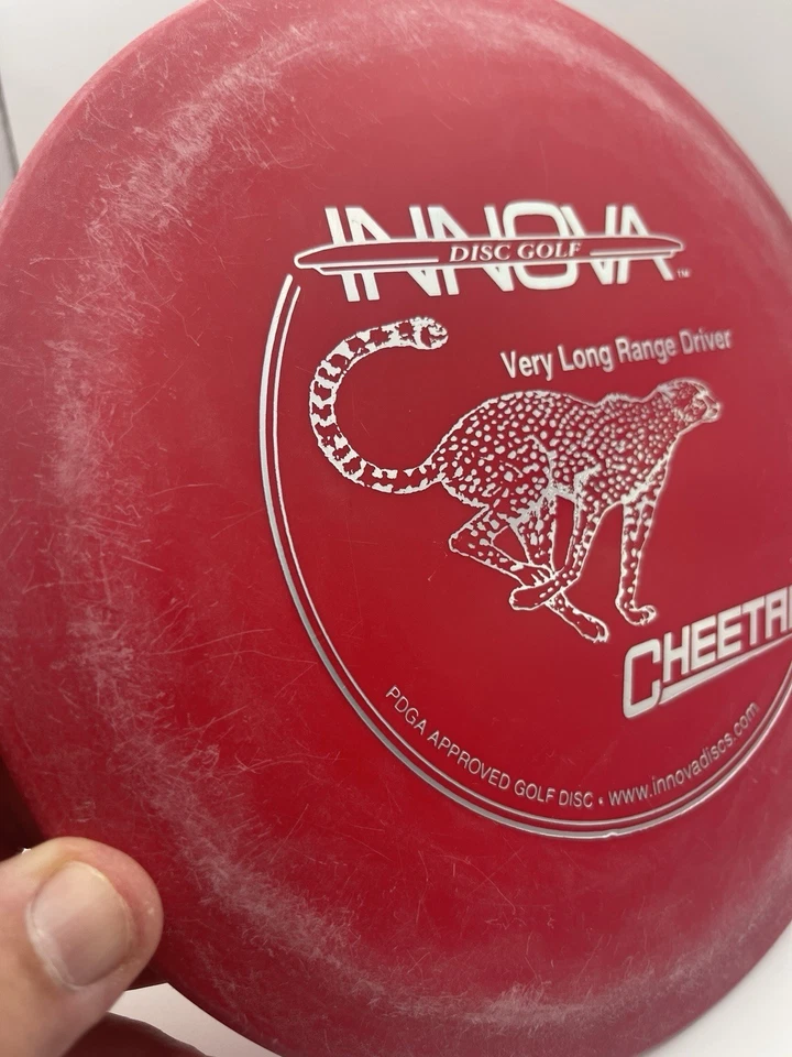 Innova Disc Golf 1st Run Bar Stamp DX Cheetah Unthrown Heavy Storage Wear 173g - Image 2 of 4