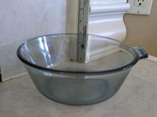 7 Stück Pyrex Flameware blau getönt - Töpfe - (2) 832-B, 833-B, (3) 817-B, ohne Deckel/Griff - Bild 18 von 22