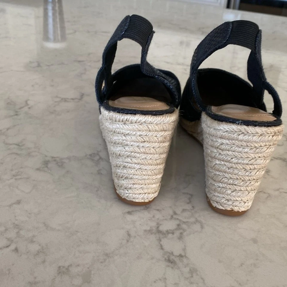 Ralph Lauren Penelopie Alpargata Azul Marino Cuña Talla 10 Foto 4 de 4