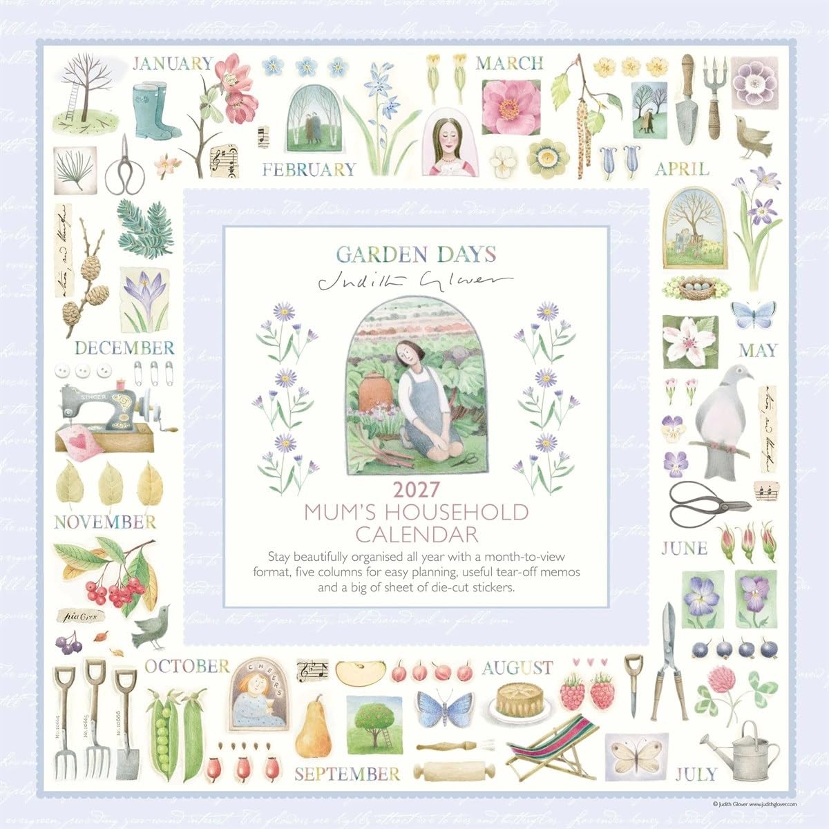Judith Glover, Garden Days Mum's Household Family Planner 2027, Gift - Image 2