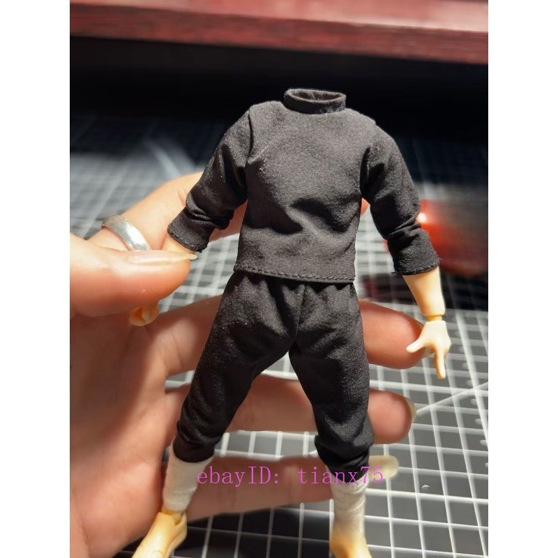 1/12 Scale Long Sleeve T-shirt Top Pants Clothes Set for 6'' SHF Action Figure