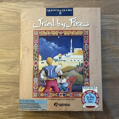 IBM PC MS DOS TANDY BIG BOX QUEST FOR GLORY II TRIAL BY 5.25  & 3.5  Disk SIERRA