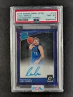 2018-19 Panini Donruss Optic LUKA DONCIC Rated Rookie RC Auto Purple Prizm PSA 8