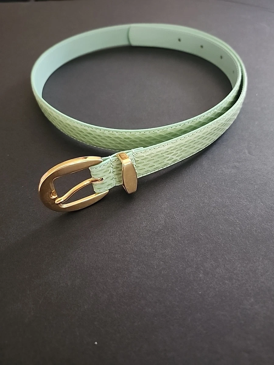 Snakeskin Skinny Green Belts for Women for sale | eBay display picture 2