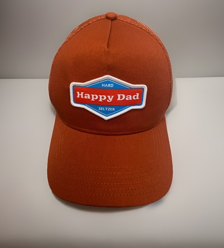 NWOT Happy Dad Hard Seltzer Trucker Hat Burnt Orange Mesh Snapback Nelk Boys