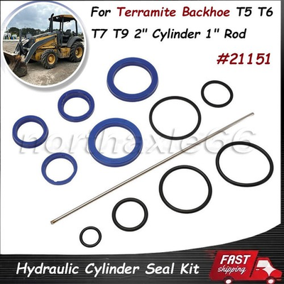 #ad Hydraulic Cylinder Seal Kit 21151 For Terramite T5 T6 T7 T9 Backhoe 2quot;Bore 1quot;Rod $41.35