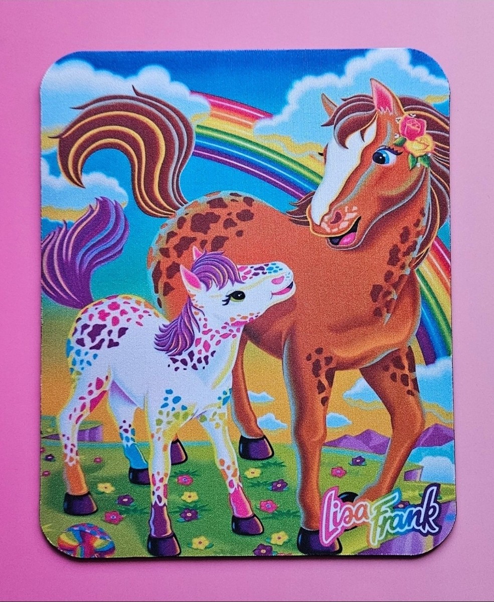 Lisa Frank Horse Rainbow Chaser & Lollipop Mouse Pad NEW Office