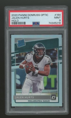 PSA 9 2020 Donruss Optic Jalen Hurts Rated Rookie Optic Holo #164