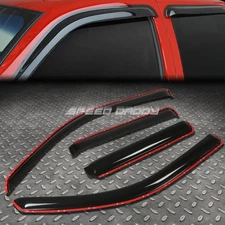 FOR 02+ TRAILBLAZER SMOKE TINT IN-CHANNEL WINDOW VISOR SHADE/WIND/RAIN DEFLECTOR