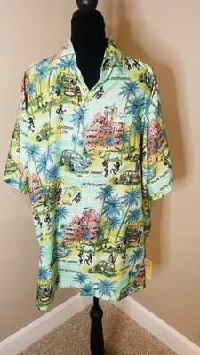 Paradise Caribbean Life We Be Jammin Short Sleeve Hawaiian Shirt Size XXL