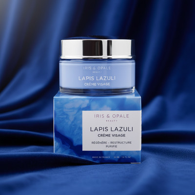 Premium Gesichtscreme Lapislazuli, 50ml Glastiegel,  Eröffnungsangebot 