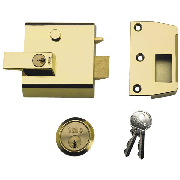 Yale Locks P1 Double Security Nightlatch 60Mm Backset Brasslux Finish - Brasslux - Image 5