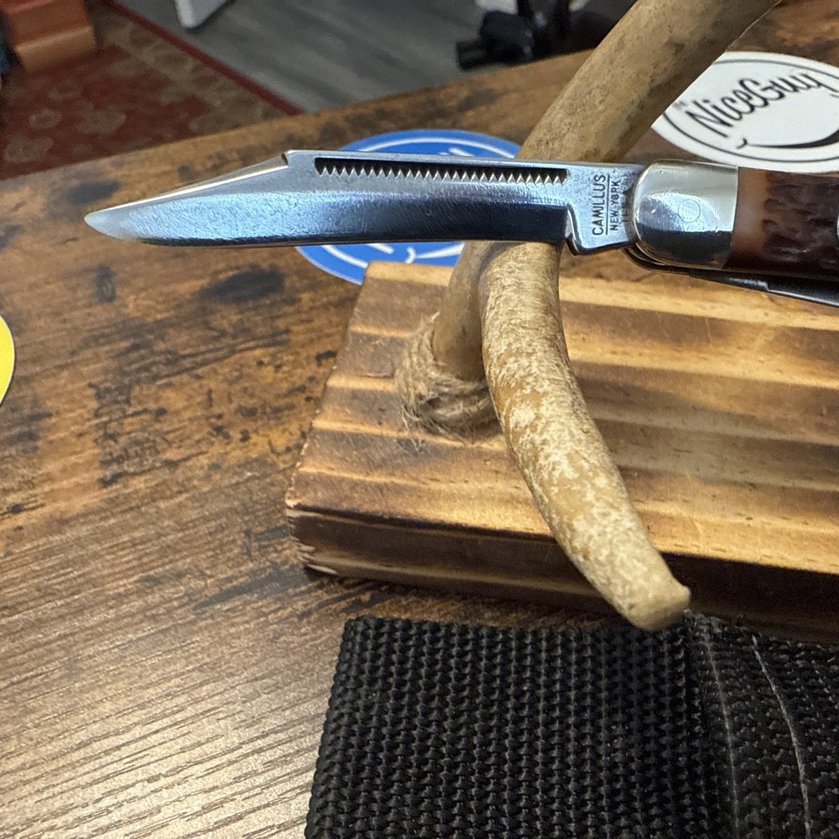 1960年代 米国ビンテージ ロイヤルテリーきのこ柄キャニスター３こセット Camillus New York USA Boy Scout 3 Blade Folding Knife vintage
