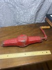 VINTAGE RED 4 QT ICE CREAM FREEZER MAKER HAND CRANK ONLY
