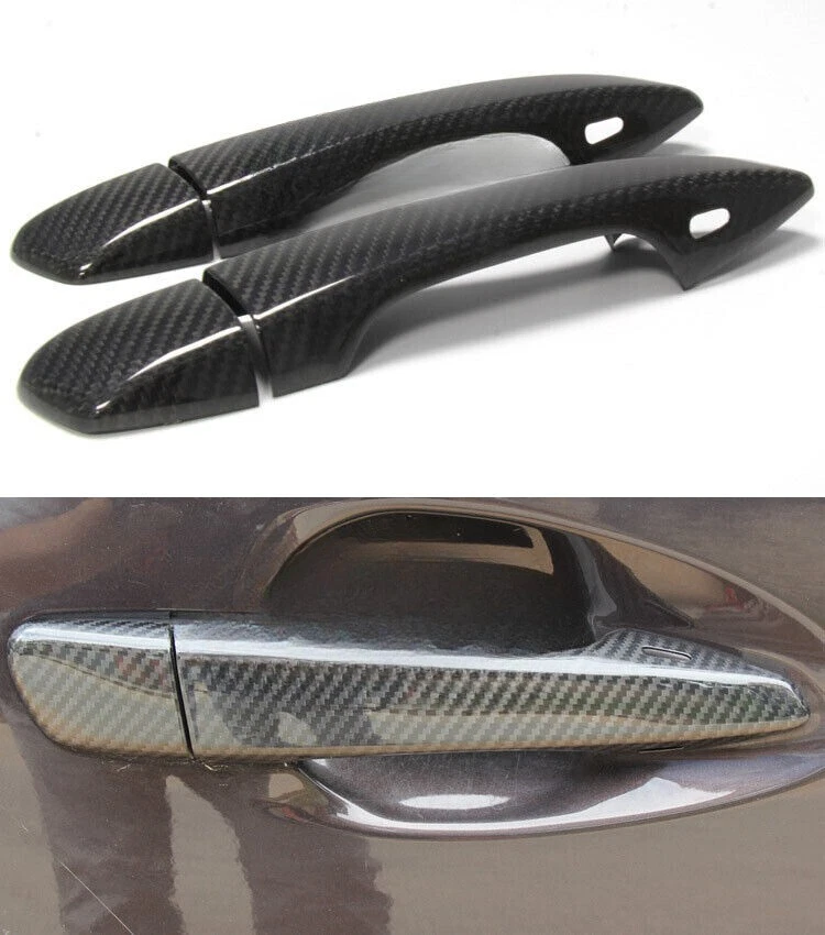 For LEXUS ES GS IS CT RX 13-17 Dry Carbon Fiber Door Handle Cover Comfort Access - Image 4 of 4