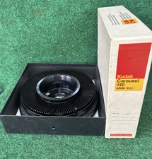 Kodak Carousel 140 Slide Tray w/ Storage Box 140 Capacity Vintage USA
