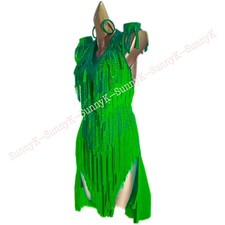 jz Handmade Women Samba Ballroom Swing Salsa Rumba Latin Dance Dress RHYTHM