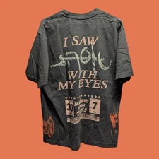 Travis Scott I Saw Utopia With My Eyes Madrid Spain Band Tour Tee Cactus Jack Lg