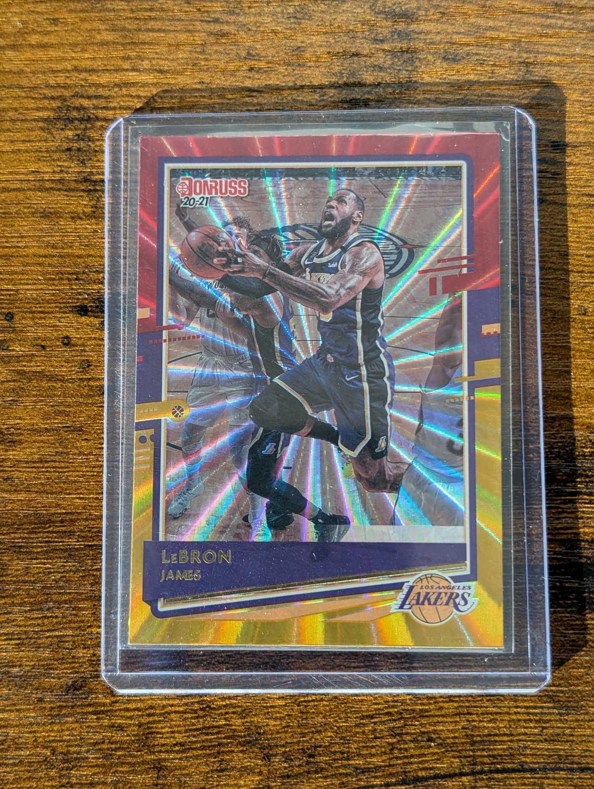 2020-21 Panini Donruss - LeBron James #12 Red & Gold Laser