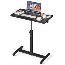 Mesita de noche ajustable sobre cama, mesa de cama de hospital con ruedas, ro...