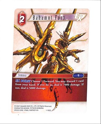 Bahamut Fury 1-190S Non Foil Starter Final Fantasy FFTCG [2]